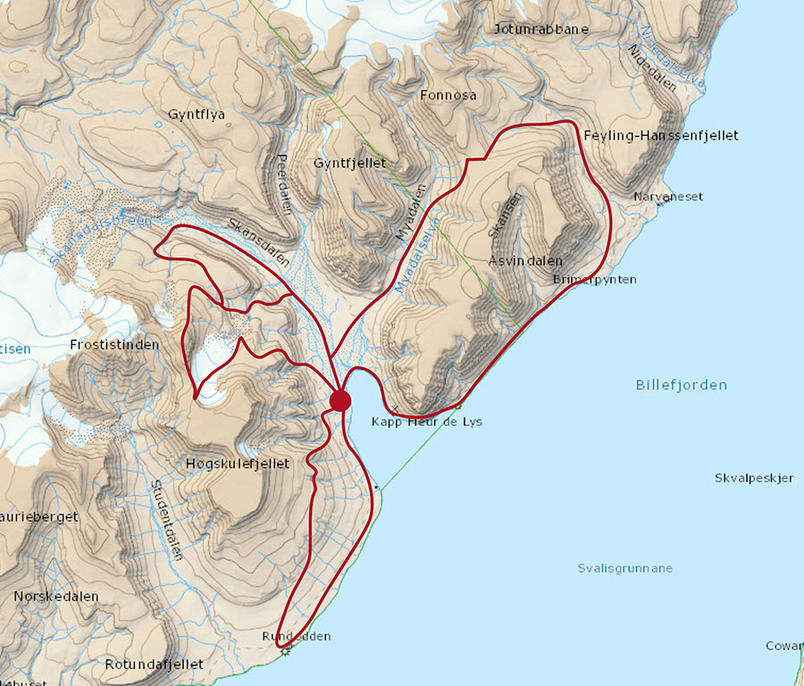 Mappa Trekking Svalbard