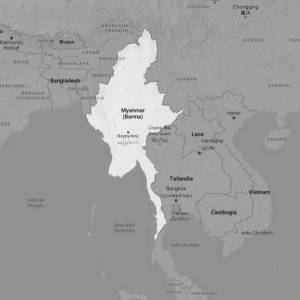 Cartina Birmania