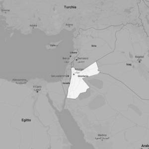 Cartina Giordania