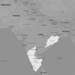 Cartina India del Sud